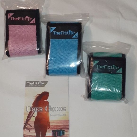 The Fit Life Butt Booty Bands Set Level 1, 2 &‎ 3 - Picture 1 of 2